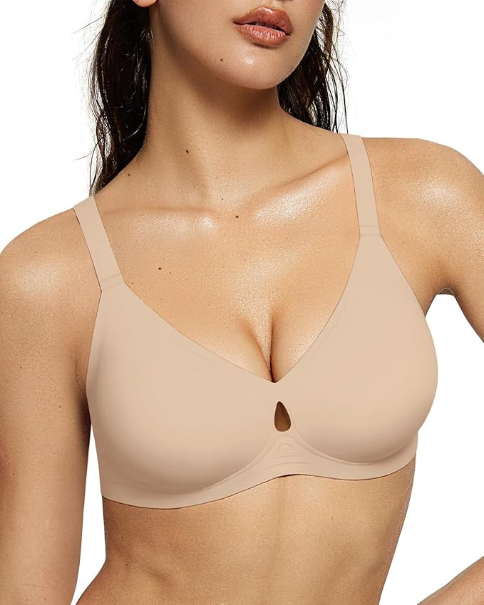Wireless Bras for Women No Underwire Seamless Push Up Full Coverage Supportive Womens Bralettes E... | Amazon (US)