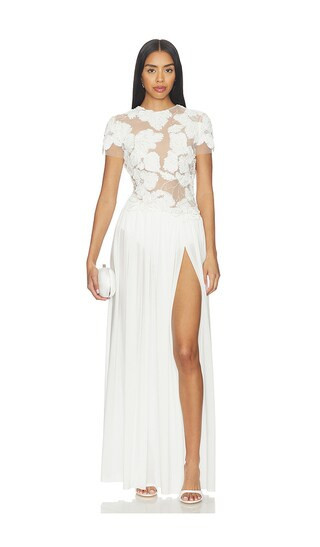 Nadine Merabi Sloane White Dress in White. - size 8/M | Revolve Clothing (Global)