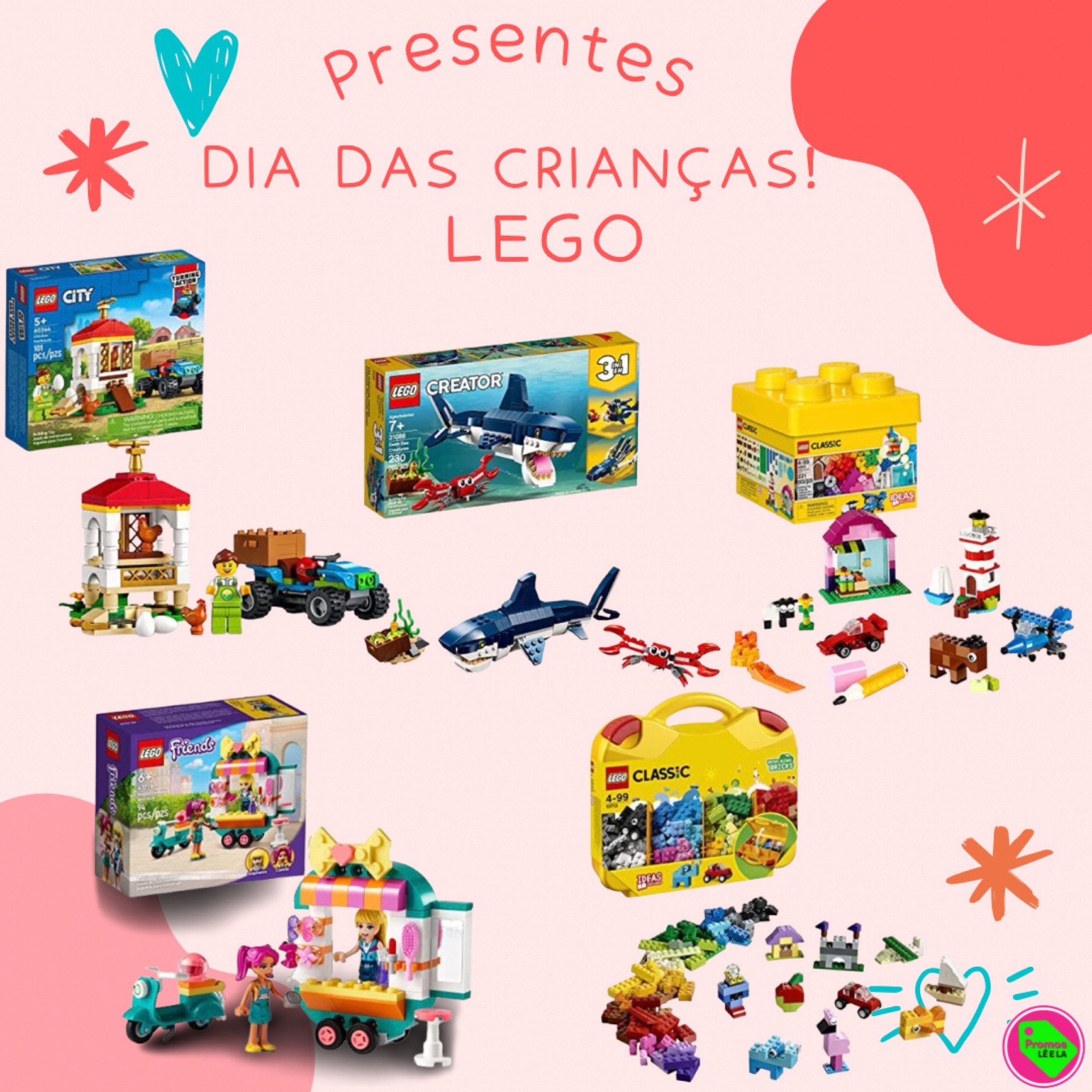 Para crianças que gostam de pecinhas para montar o que desejam, o Lego é uma ótima opção. 

#LTKsalealert #LTKkids #LTKbaby