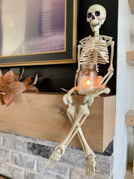 Skeleton for your mantle or shelves from Walmart. 💀🍂 He’s a good size to style with your favorite candle. 

#LTKSeasonal #LTKhome #LTKHalloween