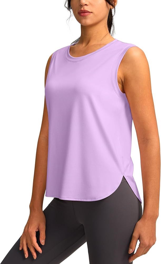 YYV Women's Workout Tank Tops Lightweight Sleeveless Workout Tops Loose Fit Yoga Athletic Running... | Amazon (US)
