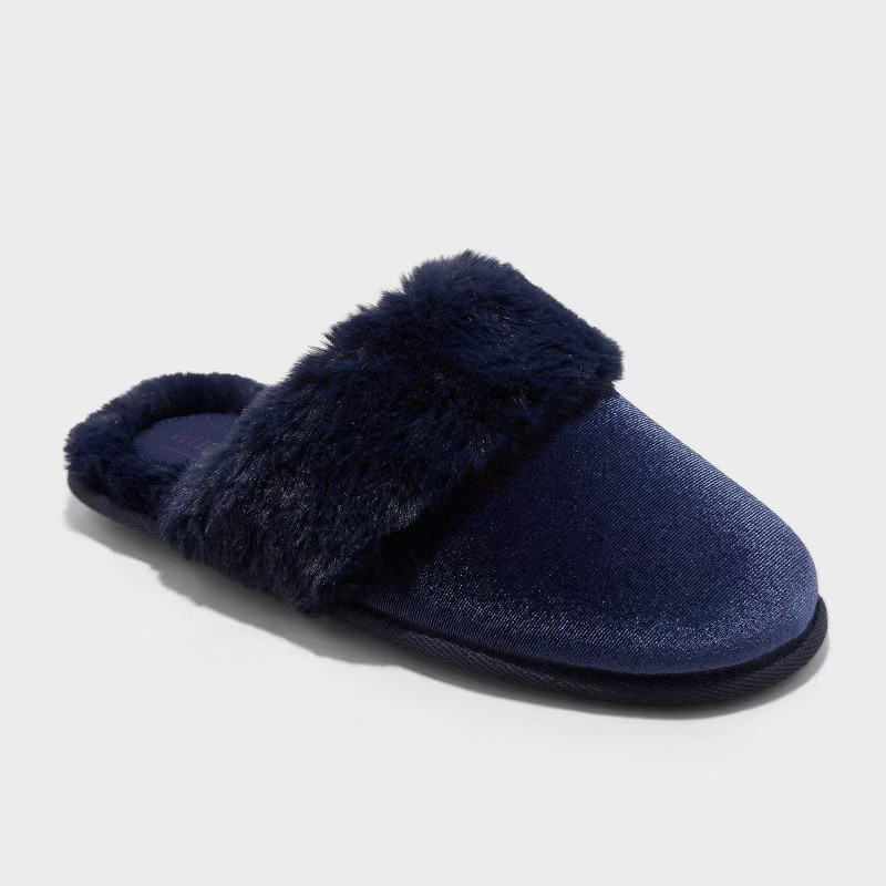 Women's Rae Velvet Scuff Slippers - Auden™ | Target