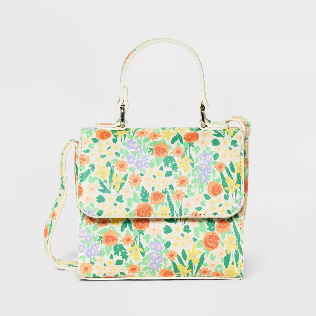 Kids' Top Handle Crossbody Bag with Easter Florals - Cat & Jack™ | Target