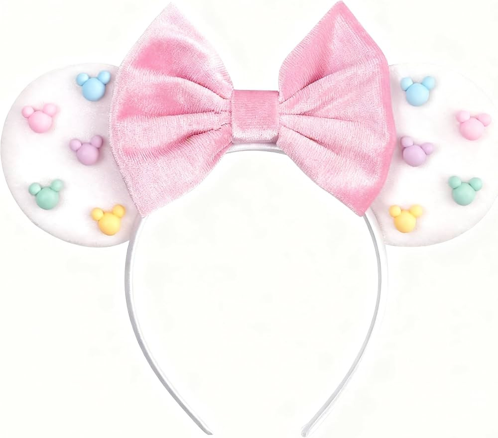 Colorful Candy-Inspired Mouse Ears Headband with Sparkling Glitter – Perfect for Fun Parties, T... | Amazon (US)