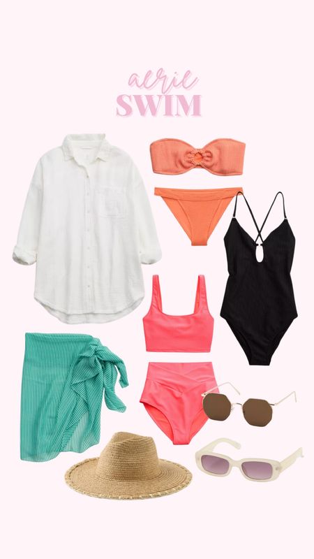 Aerie swim has been AMAZING this year and is on sale frequently !!! 

Aerie swim / aerie swimsuits / summer fashion / summer swim / summer outfits / beach outfit ideas / beach hat / summer sunglasses / swimsuit cover ups 

#LTKSeasonal #LTKFindsUnder100 #LTKStyleTip