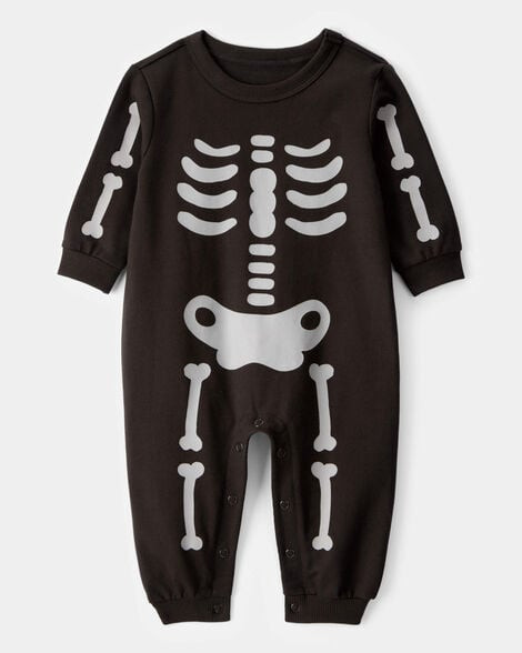 Baby Skeleton Long-Sleeve Jumpsuit - Black | Carter's Inc