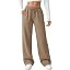 AUTOMET Women's Straight Leg Sweatpants Fleece Lounge Pants | Amazon (US)