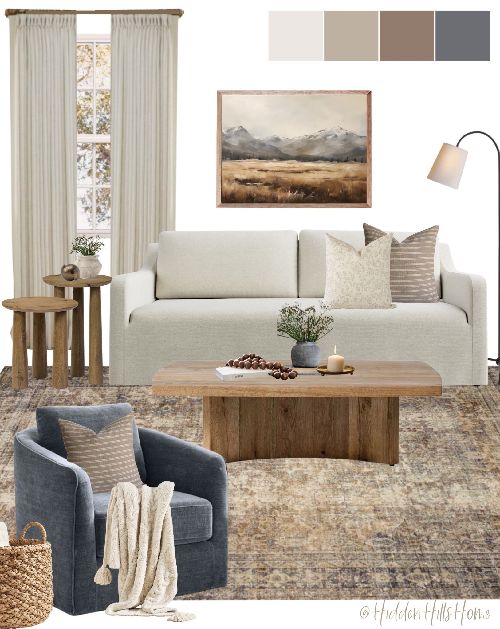 Living room decor, cozy living room mood board, home decor ideas, coffee table, living room rug, McGee inspired living room design, home inspiration 

#LTKSeasonal #LTKSaleAlert #LTKHome
