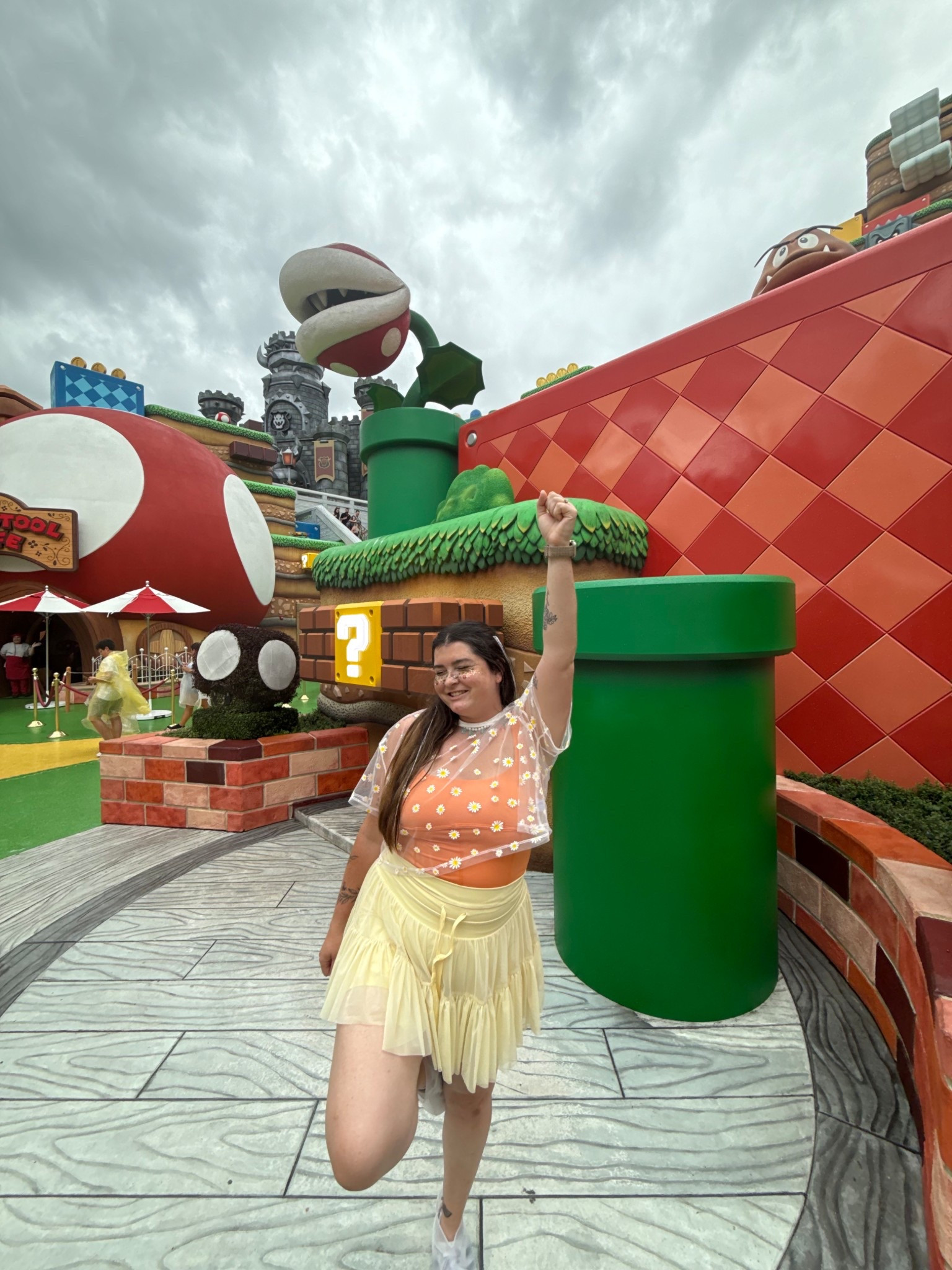 Princess Daisy in Super Nintendo World 

#LTKFamily #LTKStyleTip #LTKMidsize