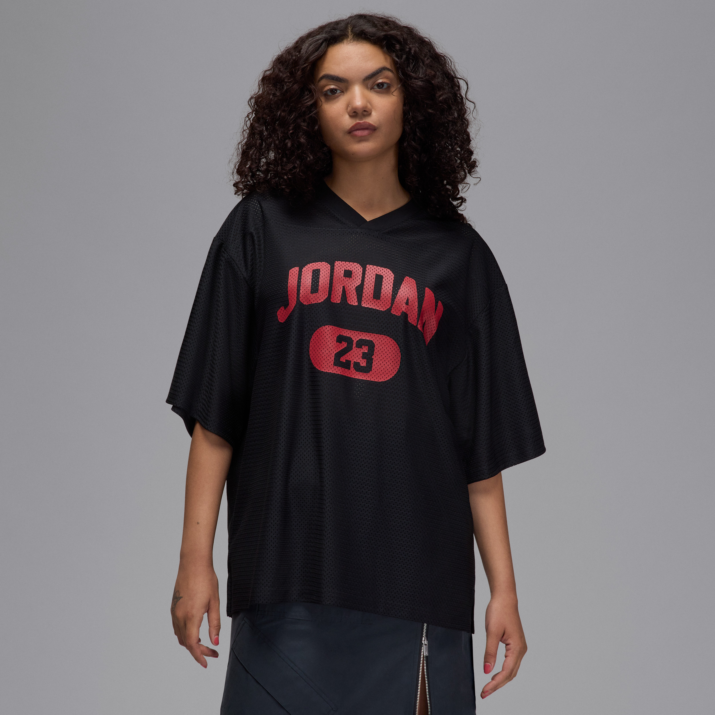 Women's Jordan Brooklyn Mesh Jersey in Black | HQ9222-010 | Nike (US)