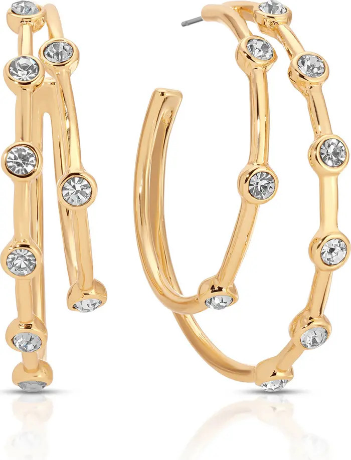 Double Dotted Hoop Earrings | Nordstrom