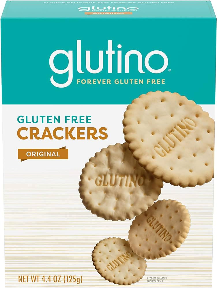 Glutino Gluten Free Snack Crackers, Premium Rounds, Original, 4.4 Ounce | Amazon (US)