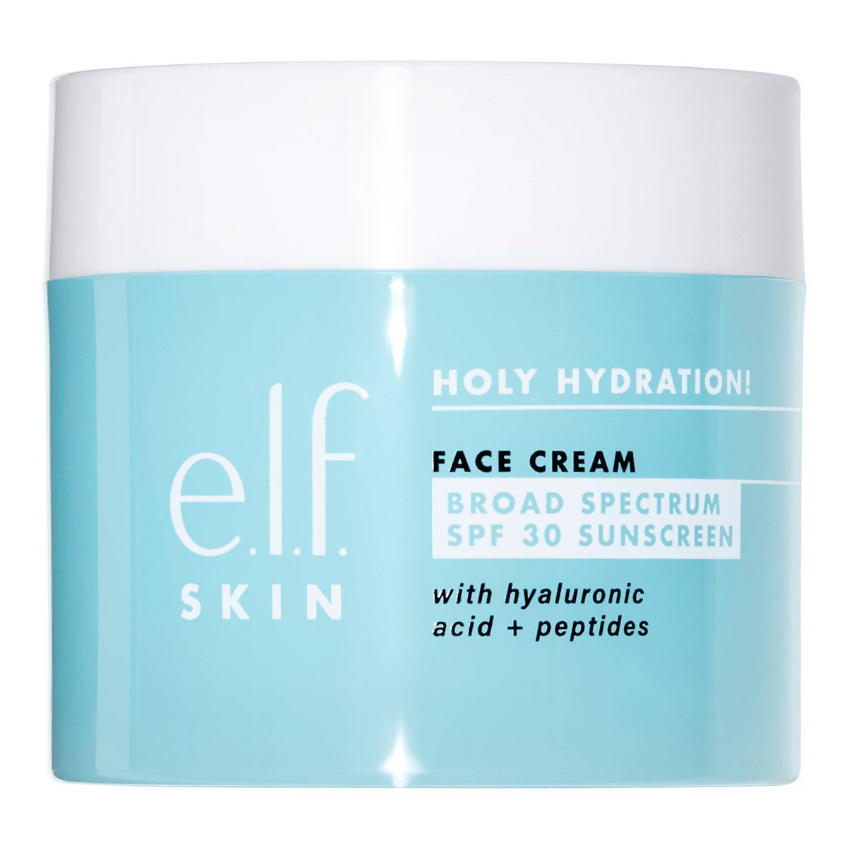 e.l.f. Holy Hydration! Broad Spectrum Sunscreen Face Cream SPF 30 - 1.76oz | Target