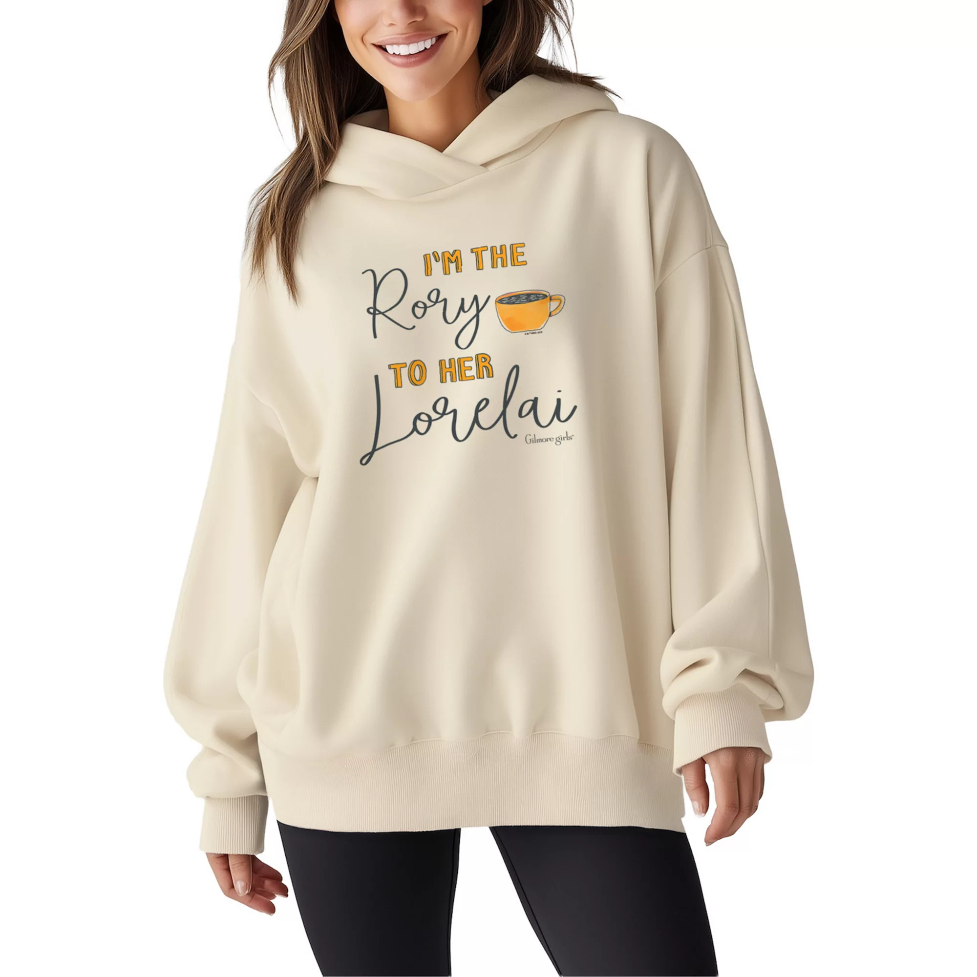 Women's Gilmore Girls Rory To Her Lorelai Oversized Fleece Hoodie Sweatshirt | Kohl's