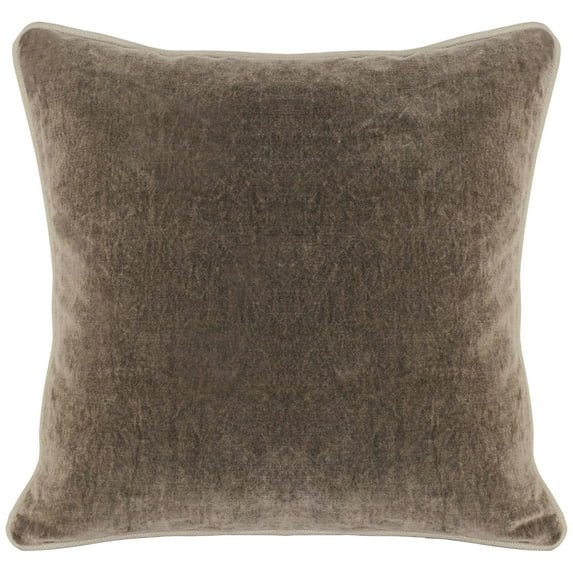 Kosas Home Harriet Velvet 18"x18"Throw Pillow Cover, Brown | Walmart (US)