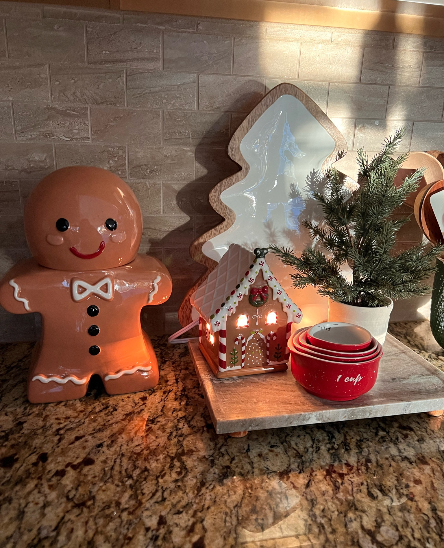 Gingerbread kitchen decor  

#LTKHoliday #LTKSeasonal #LTKStyleTip