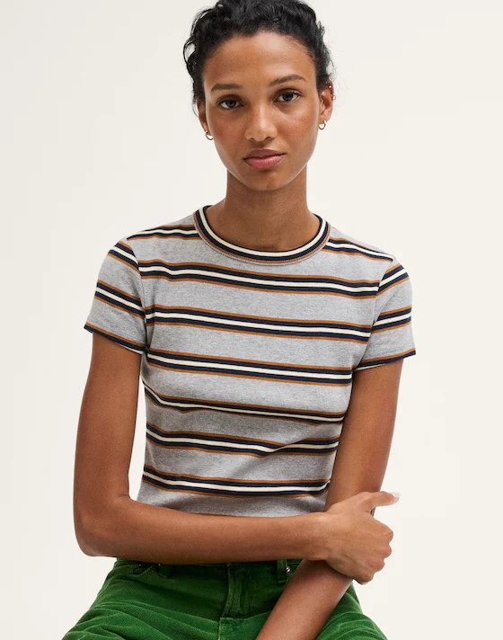 The '90s Cropped Tee in Compact Cotton | Madewell
