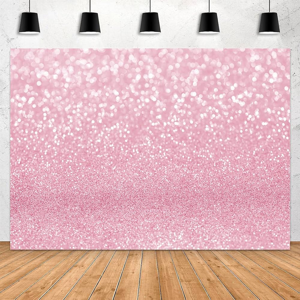 Aperturee 7x5ft Pink Bokeh Backdrop Abstract Glitter Abstract Sparkle Spot Photography Background... | Amazon (US)