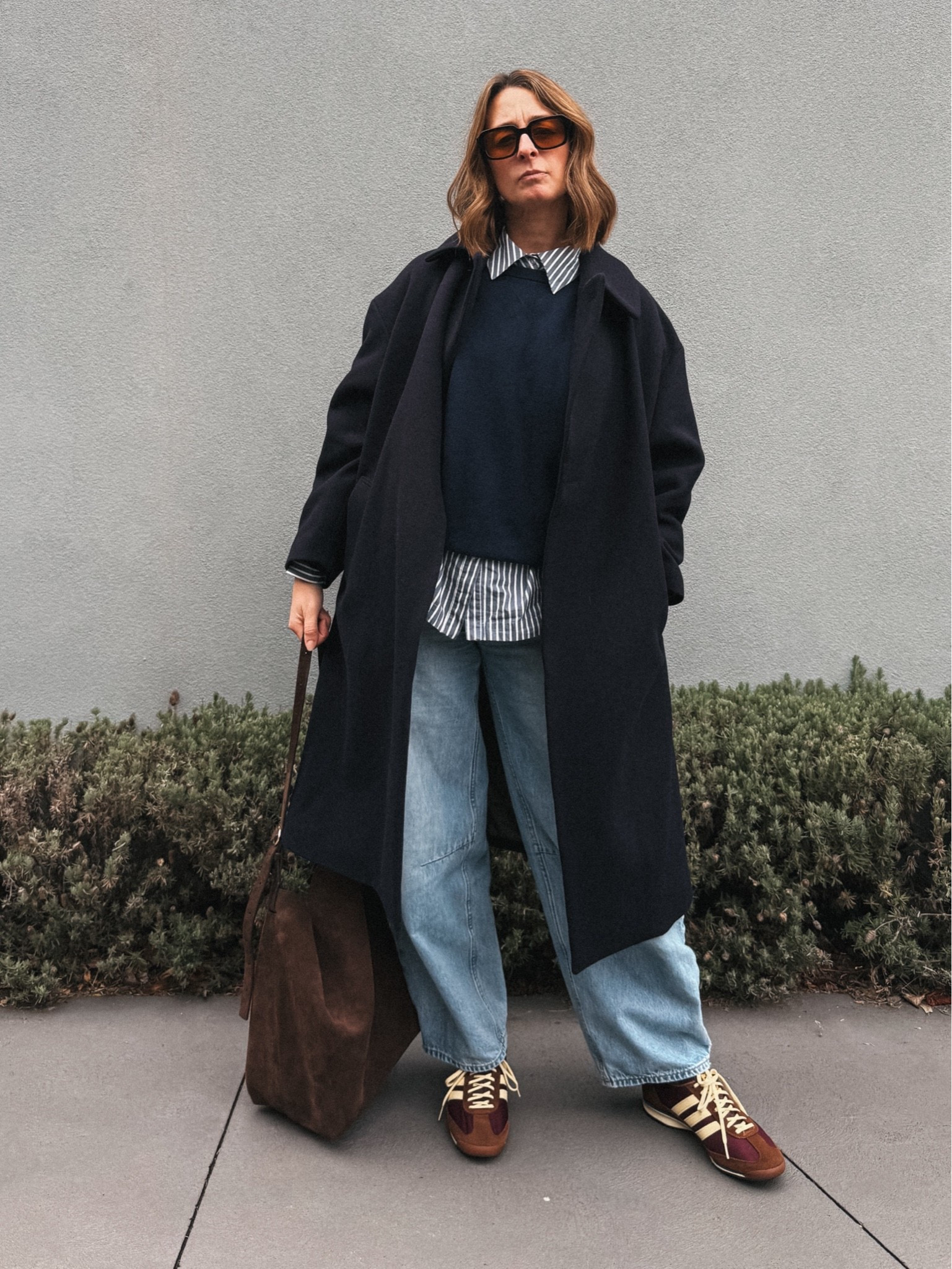 Coat - Gloverall (last season) wearing my usual size. 
Shirt - Jac & Mooki. Wearing my usual size 8
Sweater - Uniqlo. Sized up to a medium
Jeans - Assembly Label. Wearing my usual 26 
Sneakers - Adidas. Sized up half size.

#LTKuk #LTKstyletip #LTKshoes