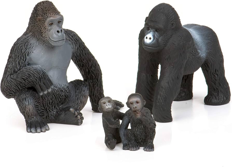 Terra by Battat – Gorilla Family – Small Gorilla Animal Toy Miniatures for Kids 3-Years-Old &... | Amazon (US)