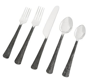 Ridge Blackened Flatware | Pottery Barn (US)