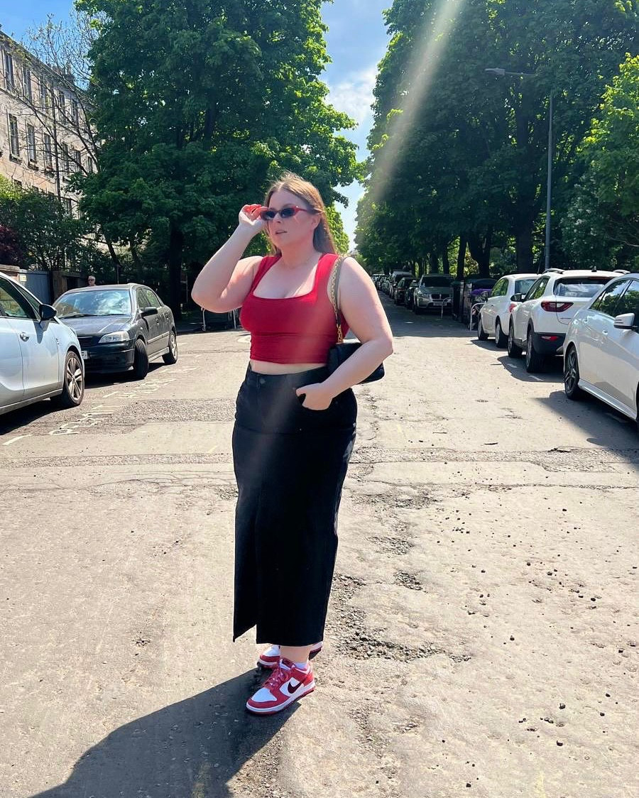 Maxi denim skirt is stretchy! Pairs so well with any colour top.

#LTKuk #LTKsummer #LTKmidsize