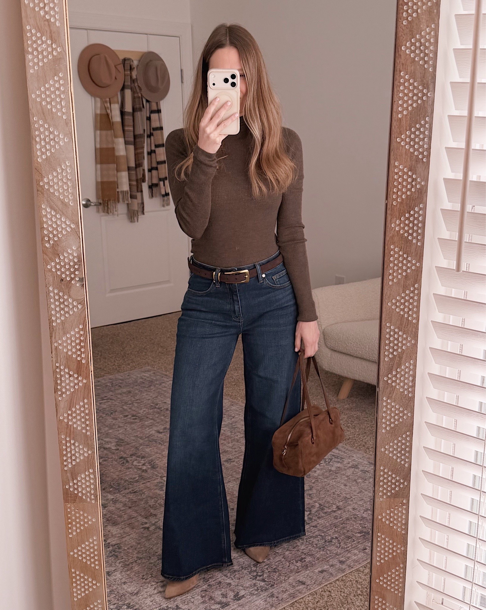 Rich brown layers with wide leg denim for a clean, classic winter look.

wide leg jeans, brown outfit, winter outfit ideas, neutral style, casual winter fashion, elevated basics, everyday outfits, classic style for women

#LTKSeasonal #LTKOver40 #LTKWorkwear