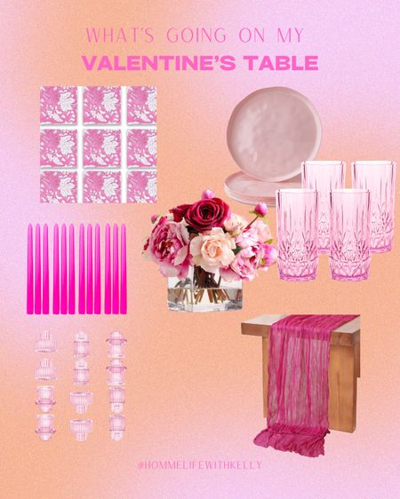 Valentine’s table, Valentine’s Day, Valentine’s decor, Valentine’s tablescape 

#LTKhome #LTKparties #LTKSeasonal