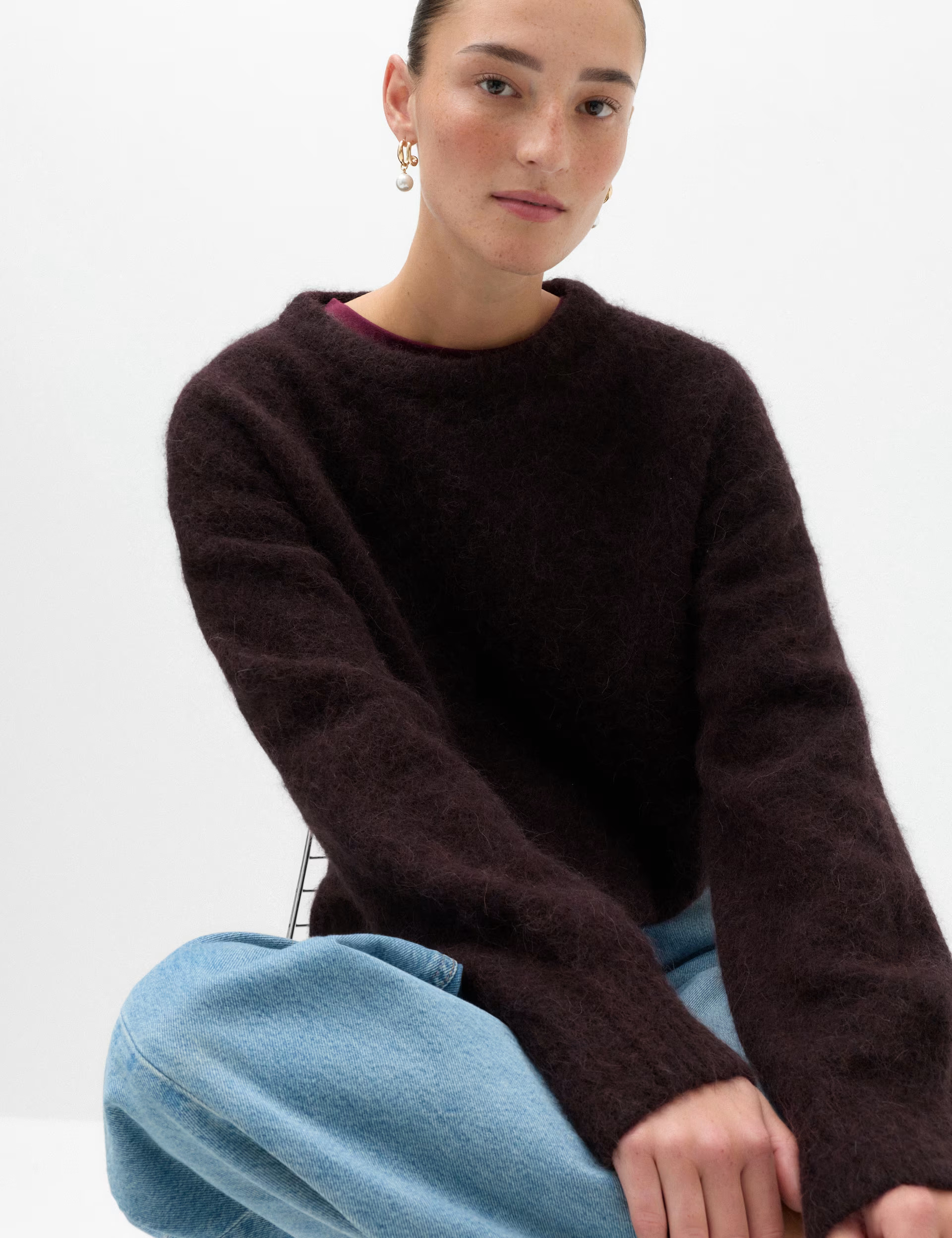 Alpaca Blend Textured Relaxed Jumper | Marks & Spencer (UK)