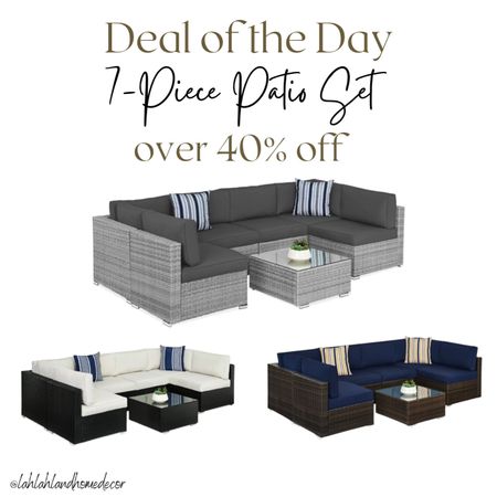 Save over 40% off these 7-piece patio seating sets! @walmart #walmarthome #walmartfinds #outdoorliving 

#LTKhome #LTKfamily #LTKsalealert