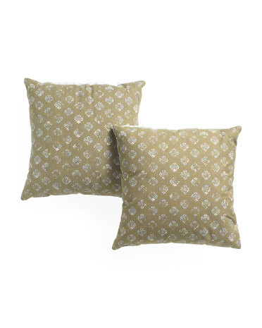 2pk 20x20 Color Block Print Pillows | TJ Maxx