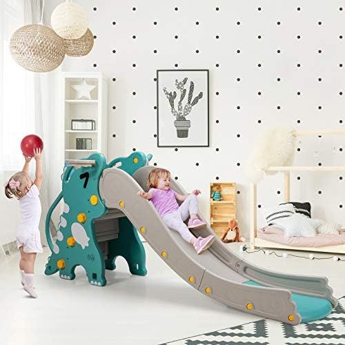 Amazon.com: BABY JOY 3 in 1 Slide for Kids, Toddler Large Play Climber Slide PlaySet with Extra L... | Amazon (US)