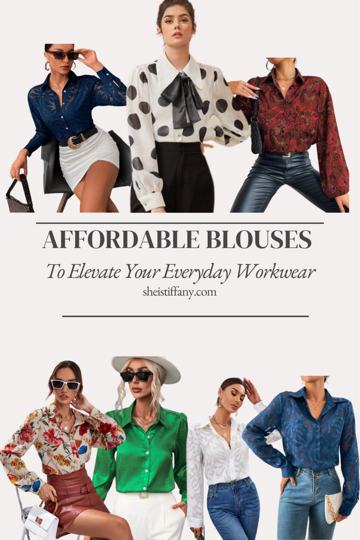 Here are some work blouses that are under $20.00. Use these to elevate your wardrobe this season. 

#LTKunder50 #LTKstyletip #LTKFind