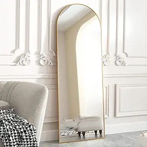 HARRITPURE 58"x18" Arched Full Length Mirror Free Standing Leaning Mirror Hanging Mounted Mirror ... | Amazon (US)