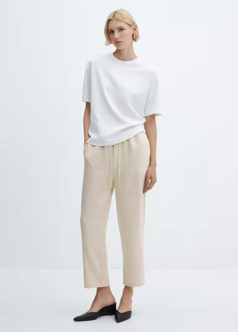 100% linen pants -  Women | Mango USA | MANGO (US)