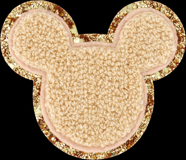 Sand Disney Mickey Mouse Glitter Varsity Patch | Stoney Clover Lane
