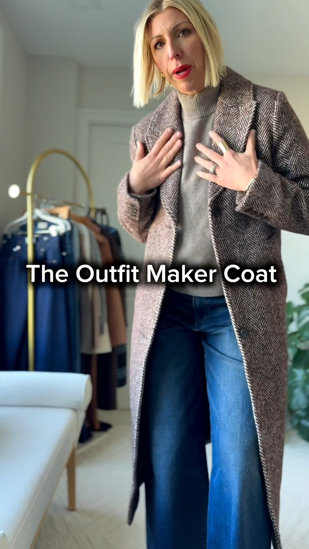 This herringbone coat has quickly become a staple in my wardrobe! The quality is amazing!

Wearing a medium tall (I’m 5’10” for height reference) I recommend going up a size in outer underwear to be able to layer with thick sweaters

#LTKStyleTip #LTKOver40 #LTKootd