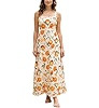 Women's Classy Sleeveless Lemon Print Maxi RIC Rac Dress | Amazon (US)