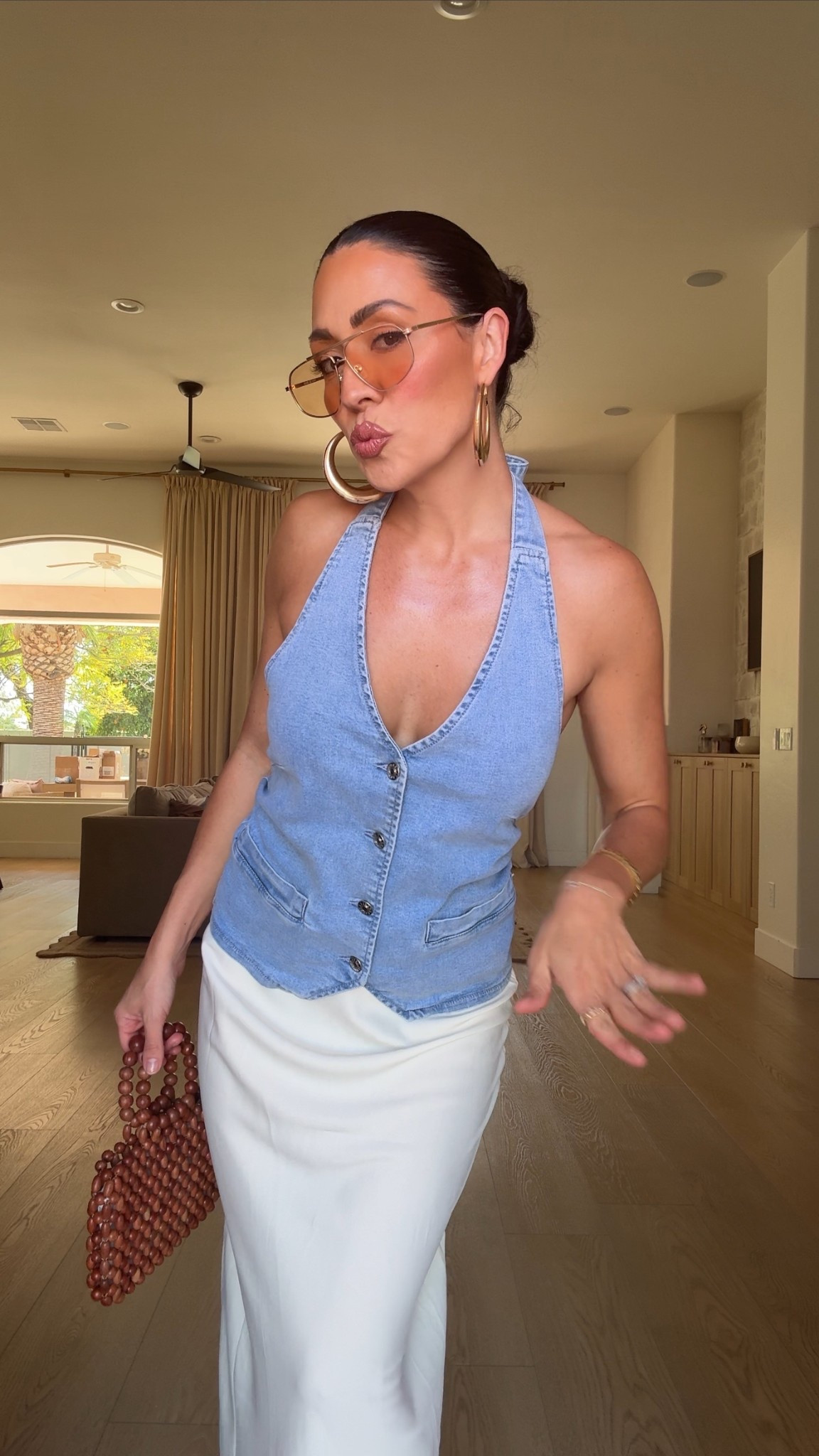 Amazon outfit idea for spring
Denim top size small
Satin skirt size XS
Amazon hoop earrings


#LTKdayinmylife #LTKFestival #LTKootd