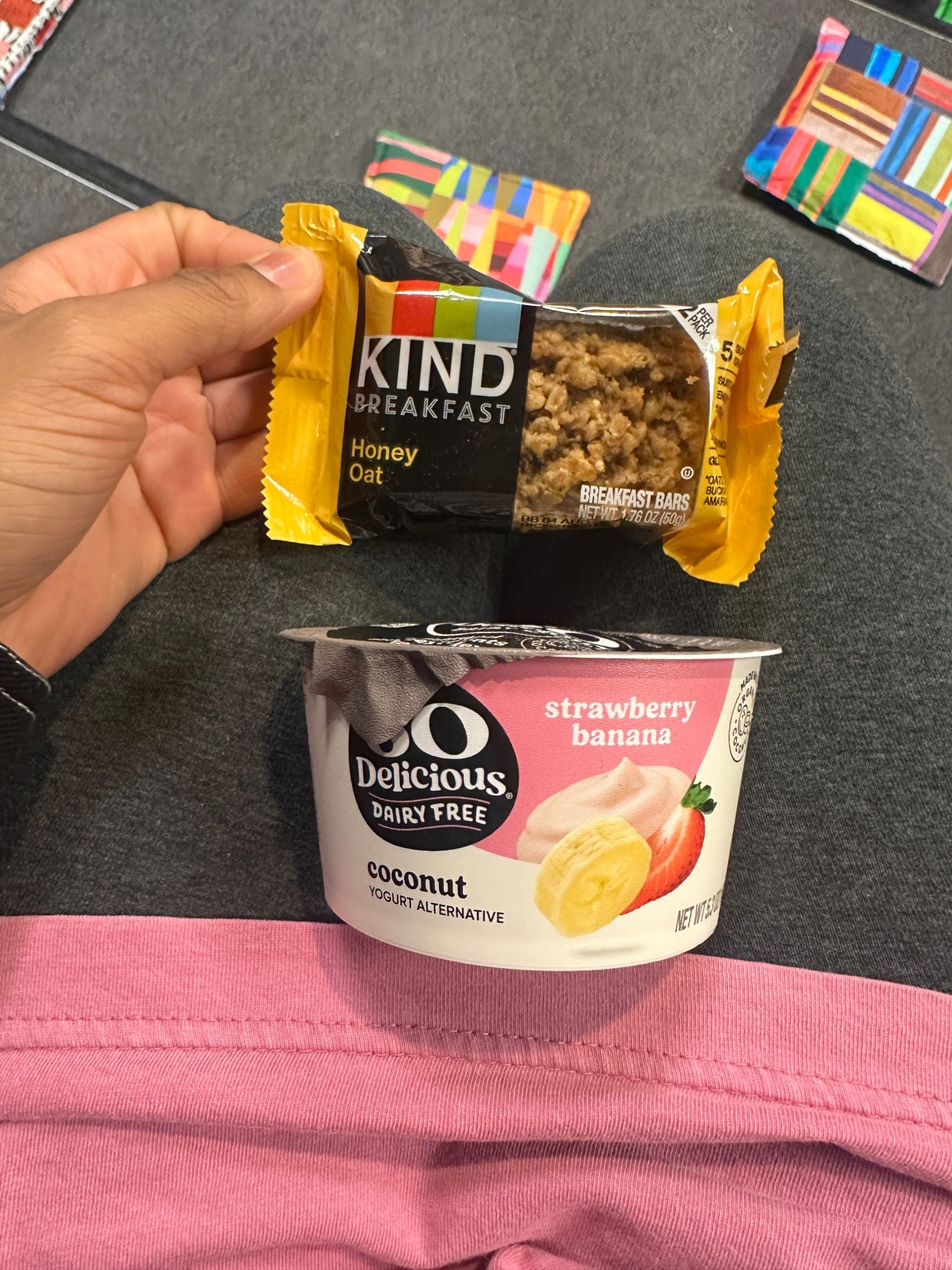 Quick Breakfast combo ☀️  I love these Honey Oat Bars and this vegan Strawberry Banana yogurt is delightful ✨

#breakfast #dairyfree #granola #yogurt #breakfastbar #foodie 

#LTKfoodie #LTKdayinmylife #LTKmorningroutine