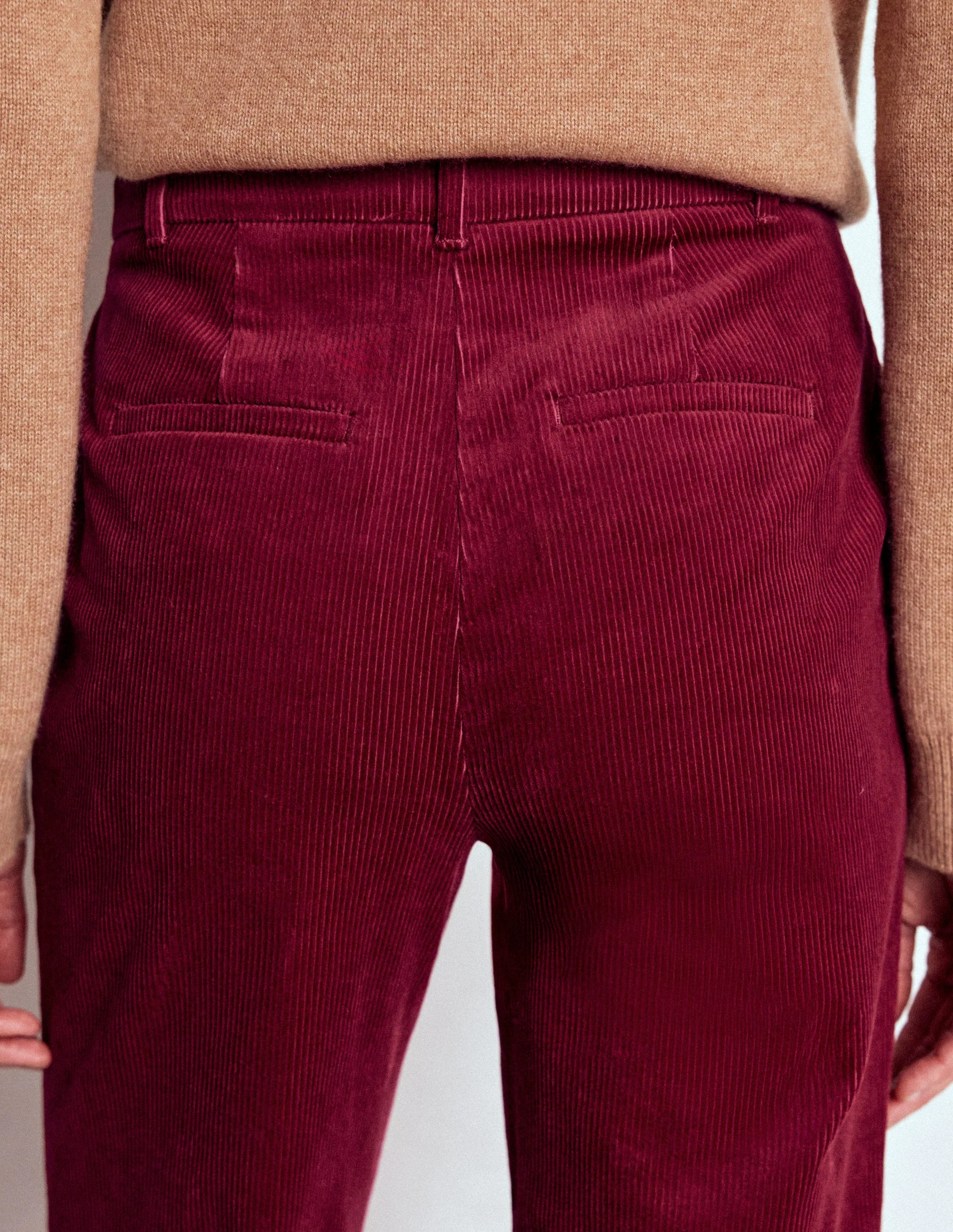 Canonbury Cord Pants-Burgundy Red | Boden (US)