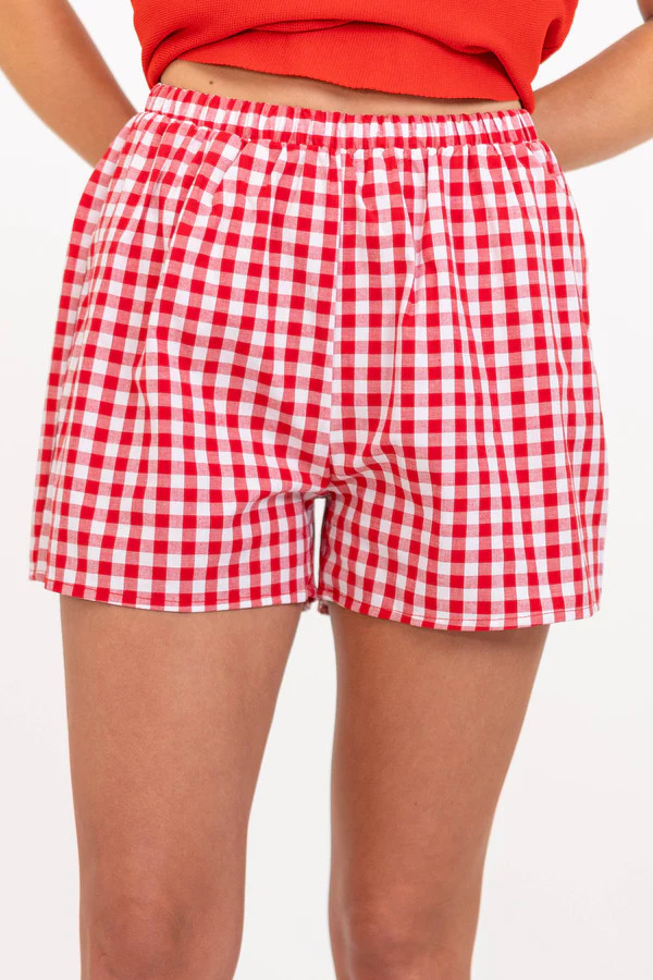 In All The Best Ways Red Shorts | The Mint Julep Boutique