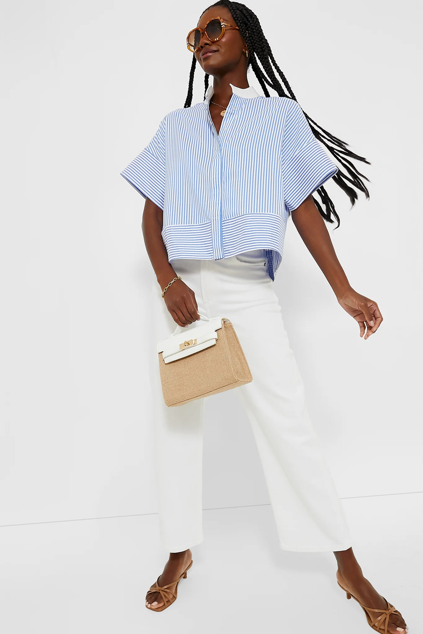 Blue Stripe Sofia Shirt | Tuckernuck (US)