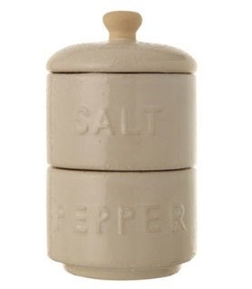 Stoneware Stackable Salt & Pepper Pots - Sweet Water Decor | Sweet Water Decor, LLC