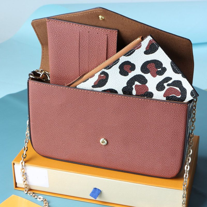 Chain Messenger Bag Women Shoulder Purse Plain Crossbody Bags Hasp Leopard Print Letter Genuine L... | DHGate