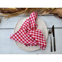 Red Gingham Napkins | Etsy (US)