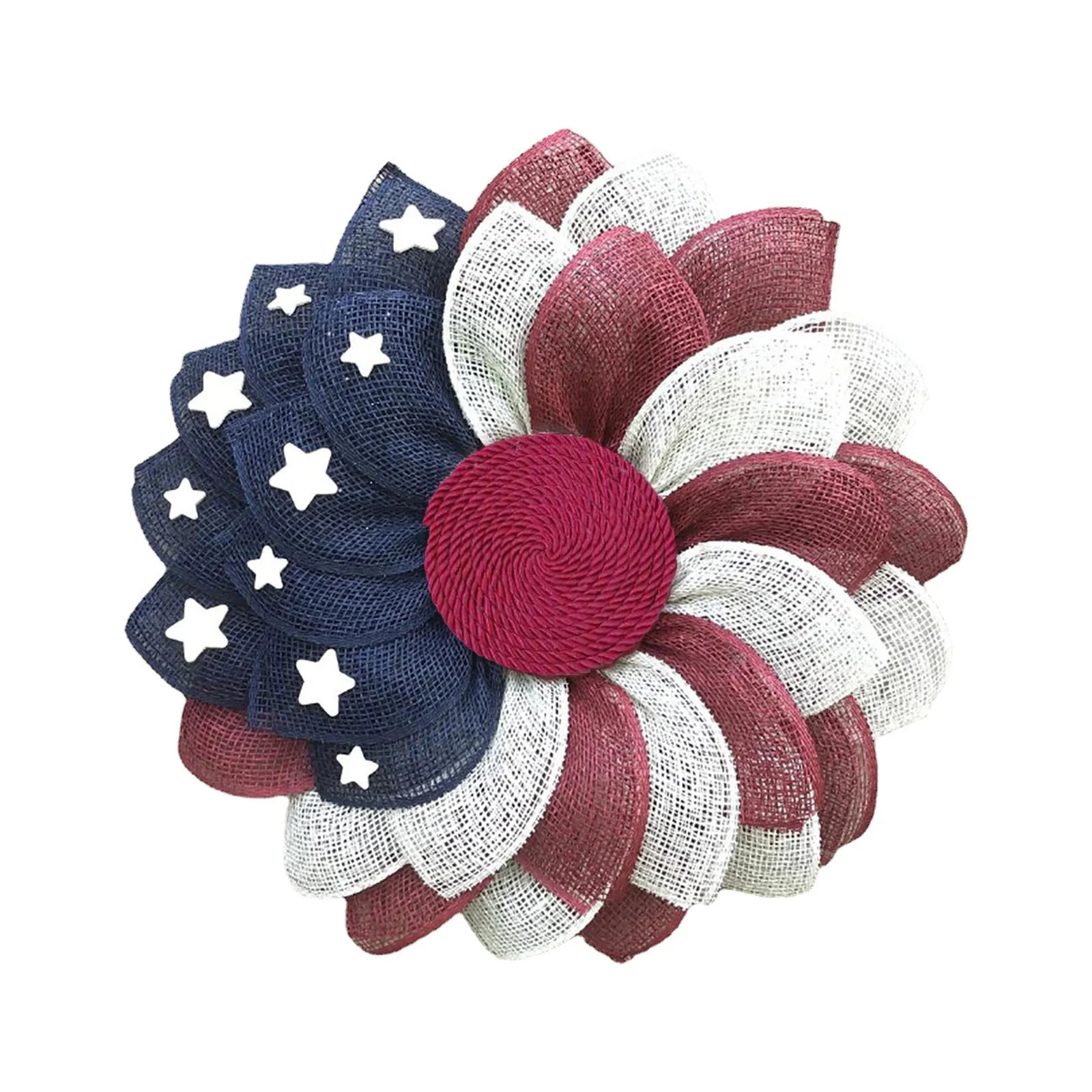 JoyMoreHome 4th of July Decoration Star Wire Garland Patriotic Red White and Blue Star Garland Ju... | Walmart (US)
