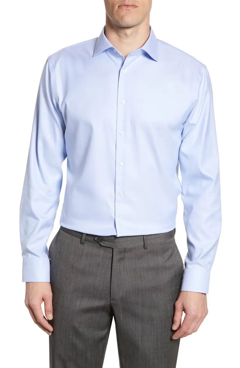 Trim Fit Non-Iron Solid Dress Shirt | Nordstrom