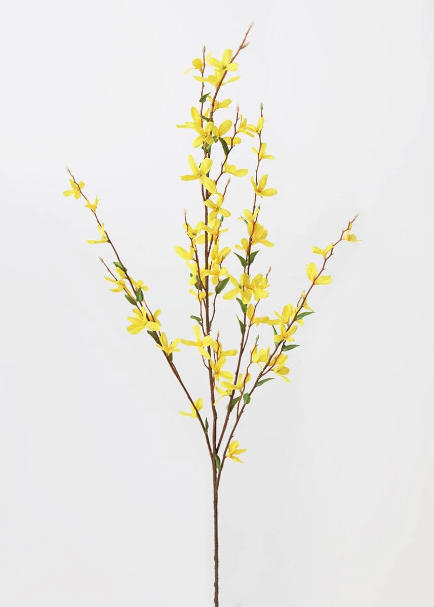 Artificial Forsythia Branch in Yellow - 38 | Afloral