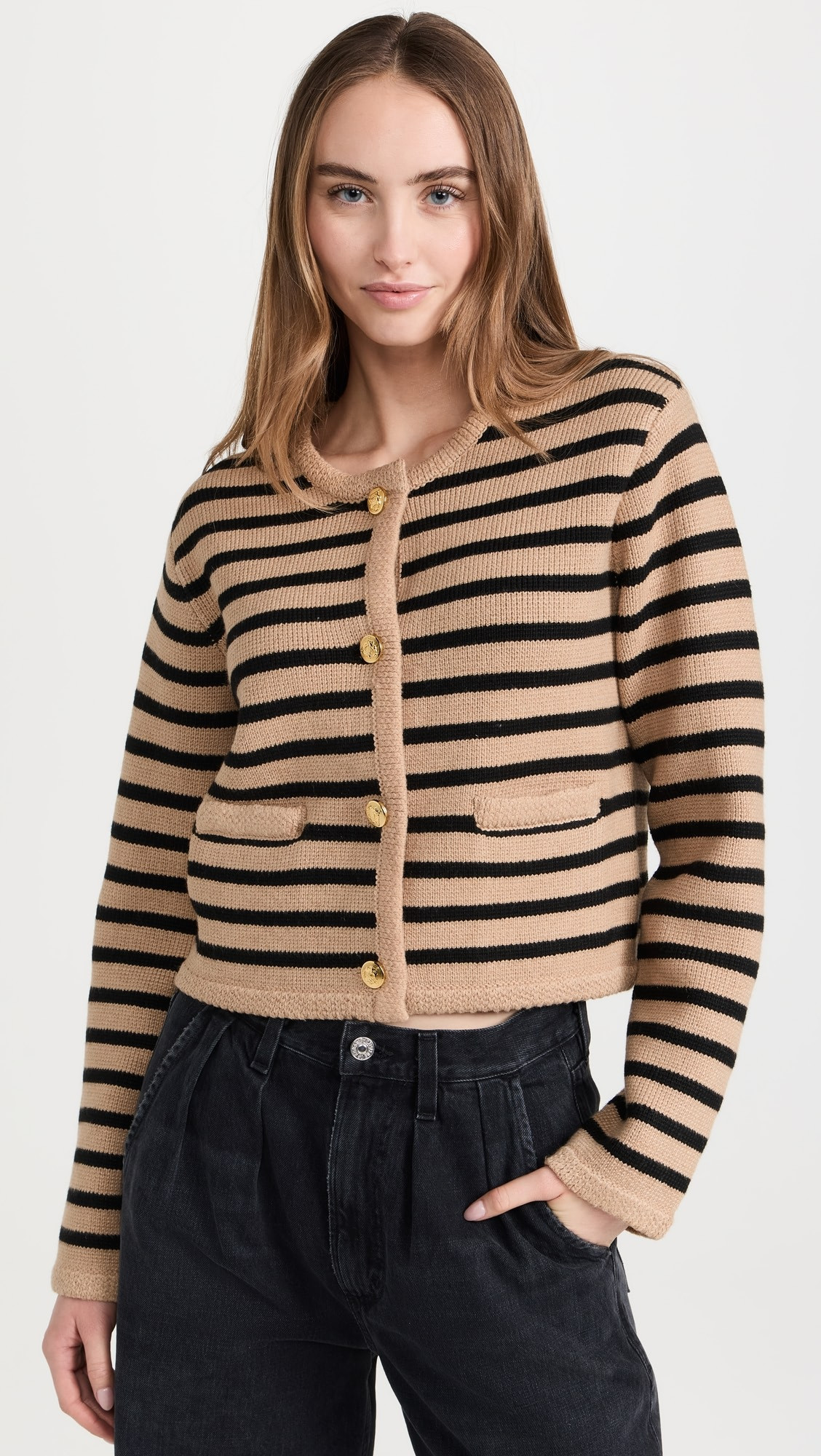 Knit Striped Sweater Cardigan | Shopbop